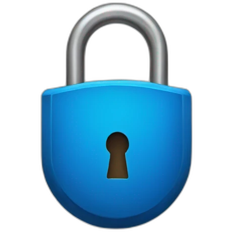 Blue lock emoji