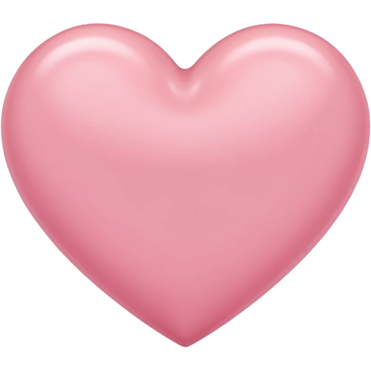 Soft pink heart emoji