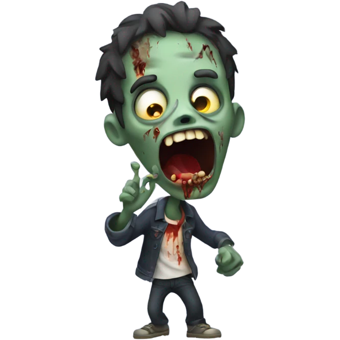 Zombie singing  emoji