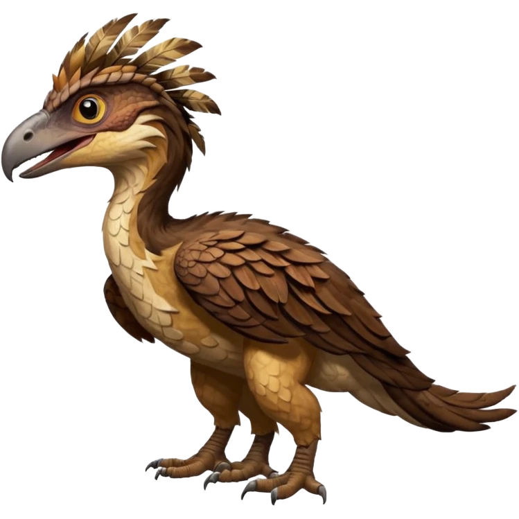 Utahraptor with a lot of feathers  emoji