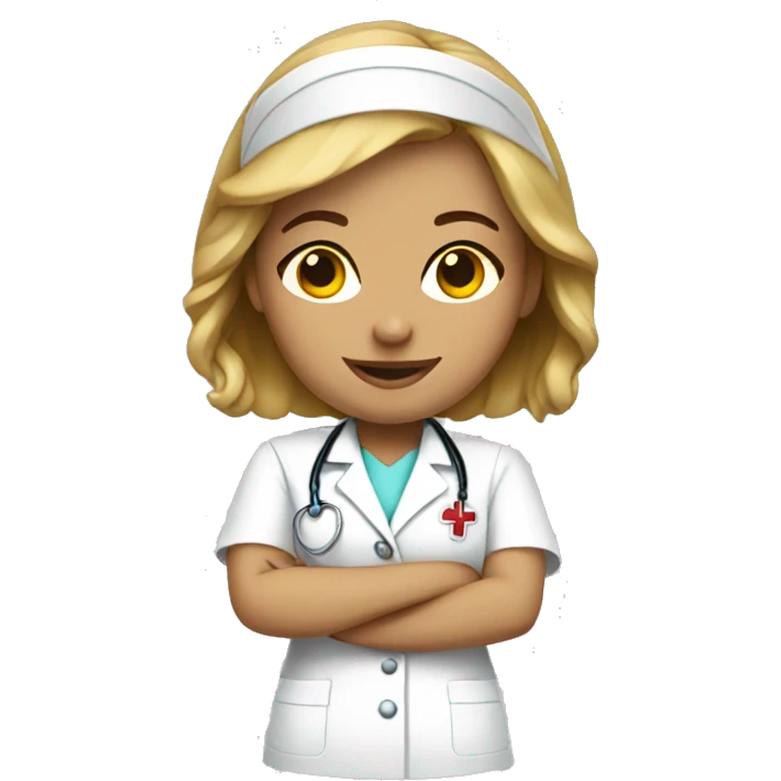 Pretty nurse emoji