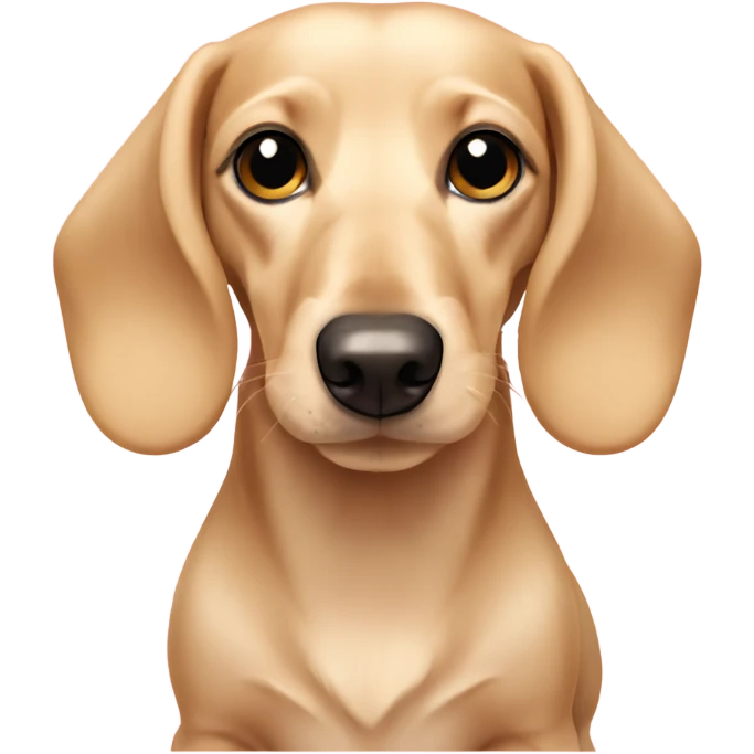 Blonde English cream dachshund  emoji