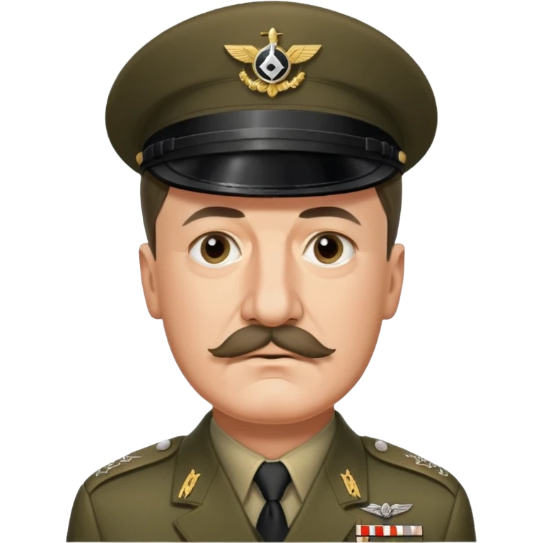 adolf hitler avec une moustache carée emoji