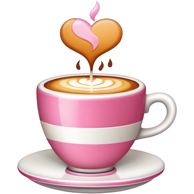 Café rosado emoji