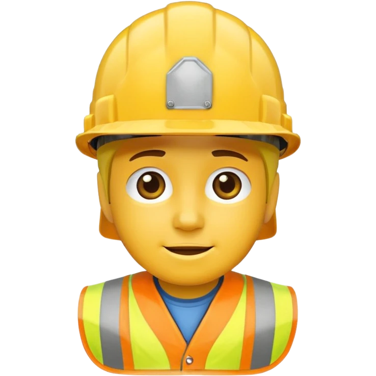 construction hat only, front facing transparent emoji
