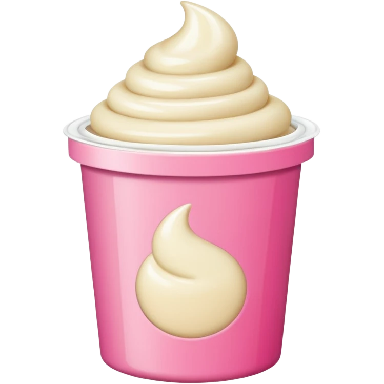 pink cream packaging emoji