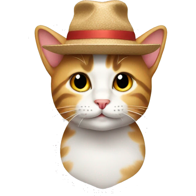 kitty wearing a hat emoji