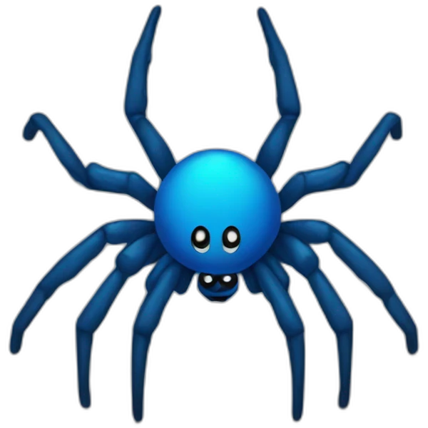 Spider but Blue emoji