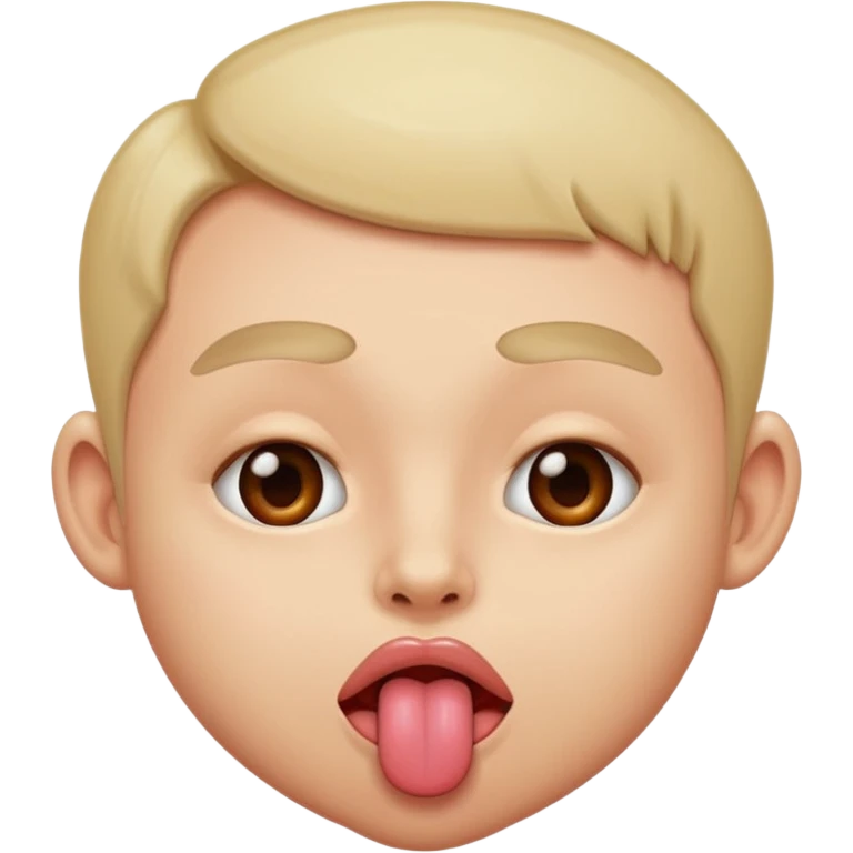 Aheago tounge out eyes up, horny  emoji