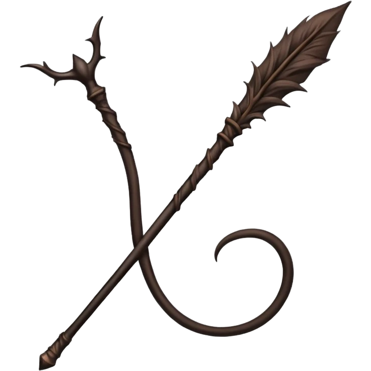 Harry potter zauberstab (schwarzdorn, thestralschweifhaar) 🪄  emoji