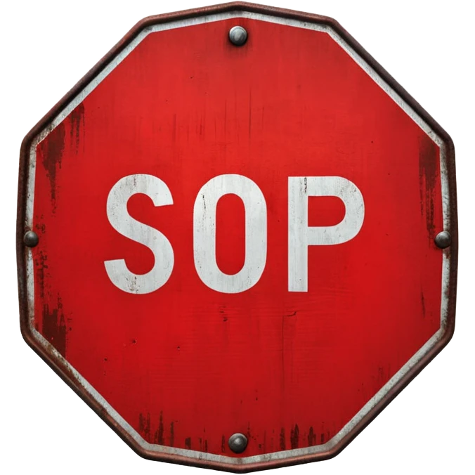 traffic stop sign  emoji