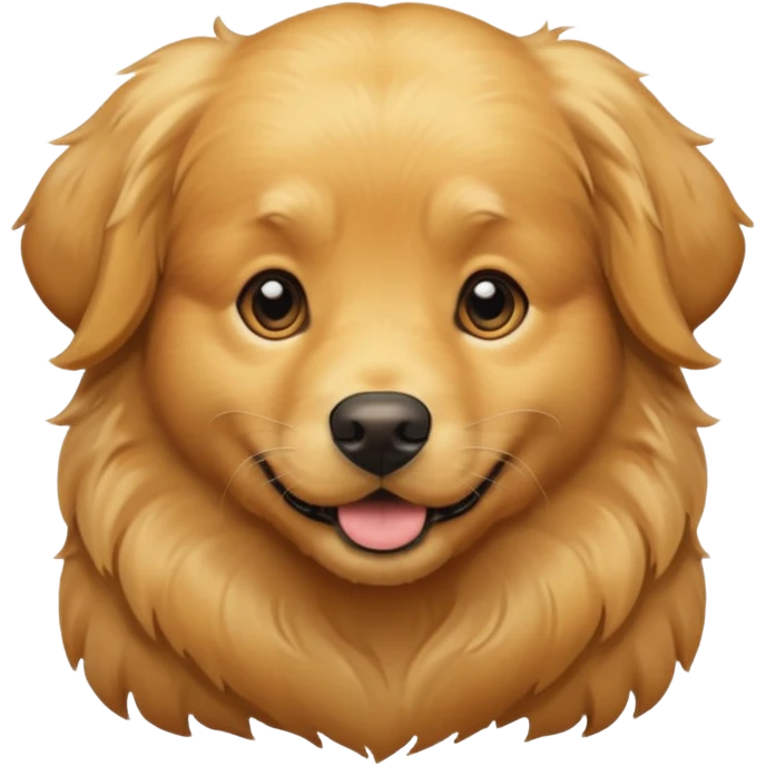 a golden retriever  emoji