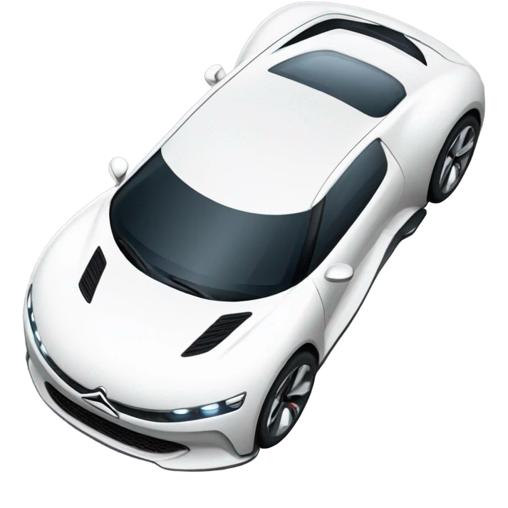 White Citroën GT car  emoji