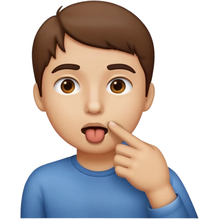emoji con dedo en la boca  emoji