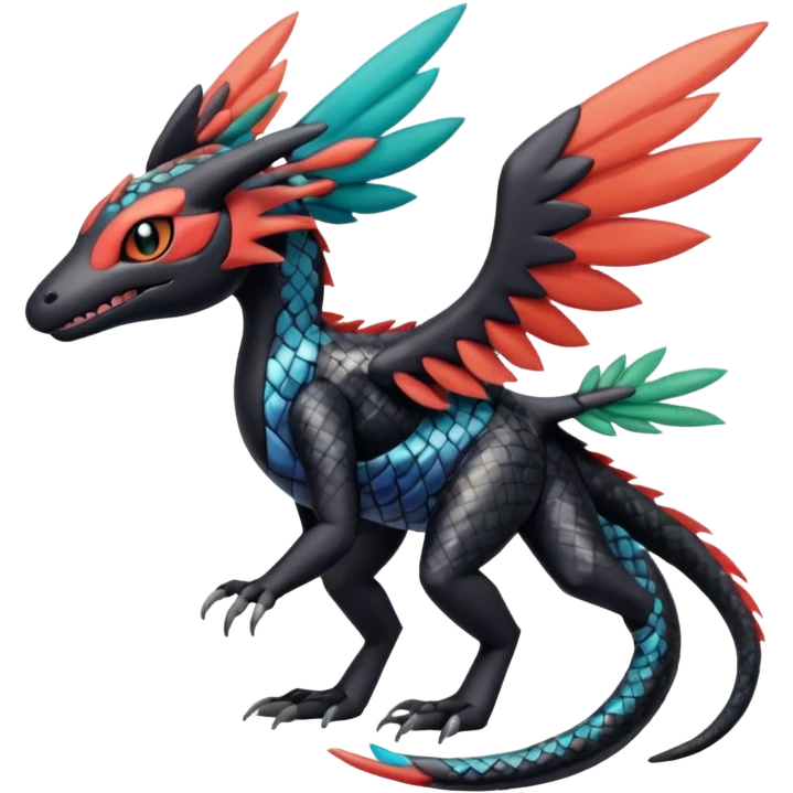 Meloetta-Salandit-Nargacuga-Pokémon-Fakémon-fusion-hybrid-creature emoji