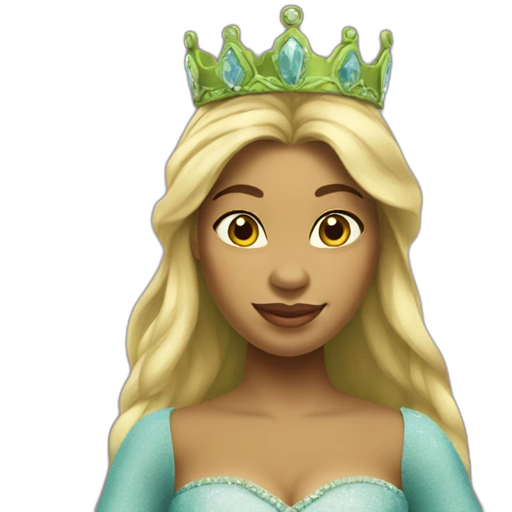 shrek as a princess emoji
