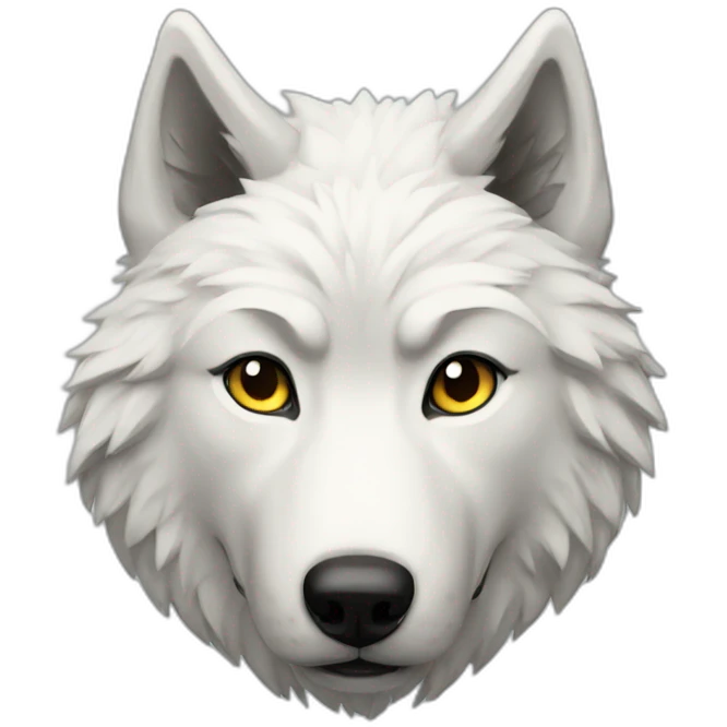 Snow wolf emoji