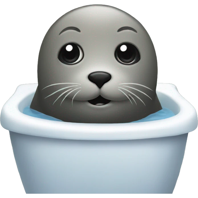 Seal in the bathroom emoji