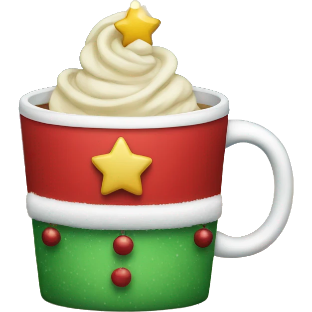 Christmas cup emoji
