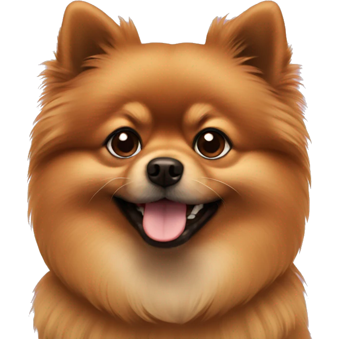 brown pomeranian emoji