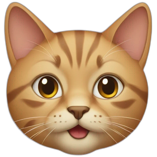 Cat-with-riker-face emoji