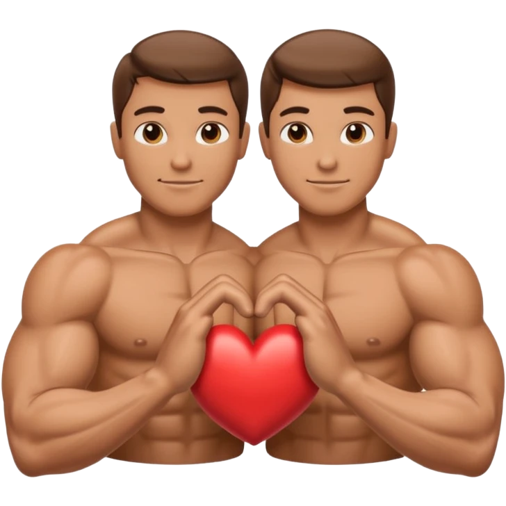 Two biceps making a heart emoji