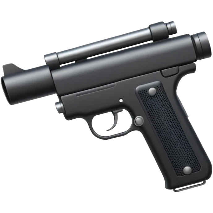 Gun with silencer in front emoji