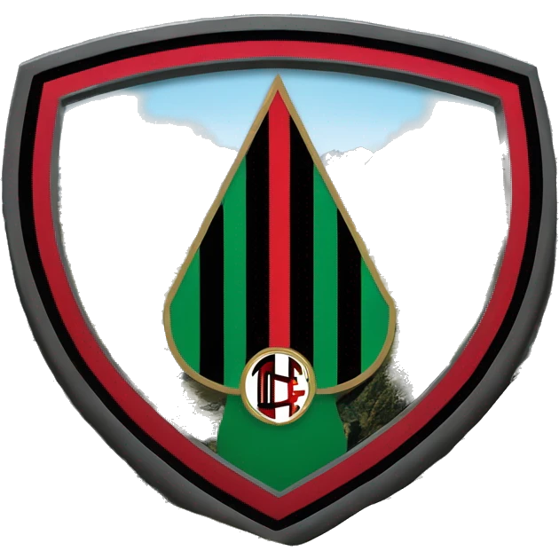 Escudo del ac Milan en una montaña emoji