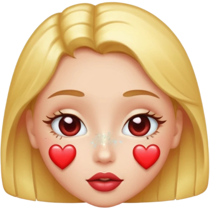 kissy face heart love sparkle emoji