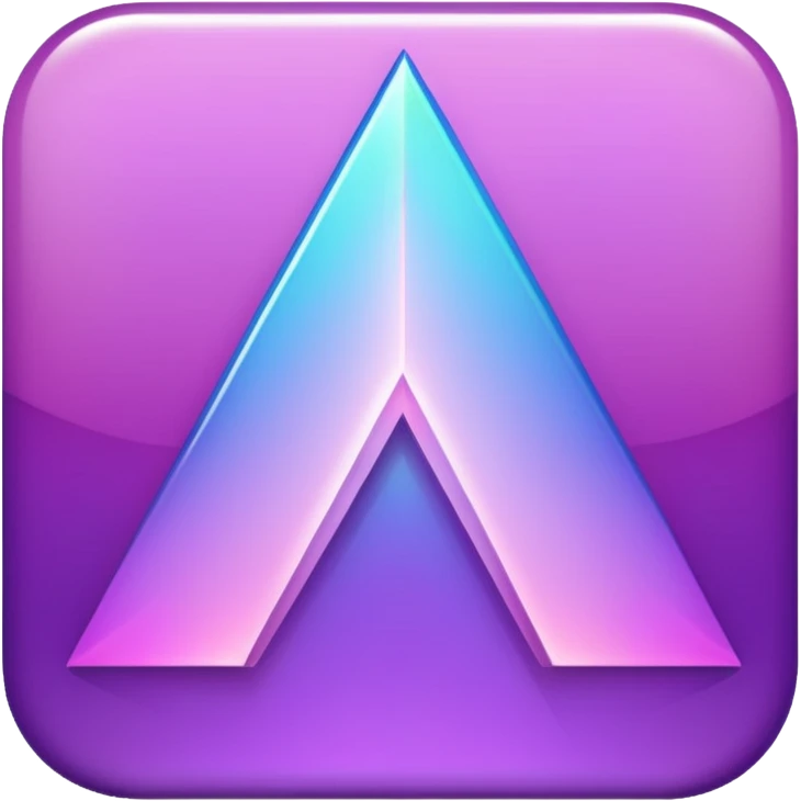 glitter cian and purple staight emoji