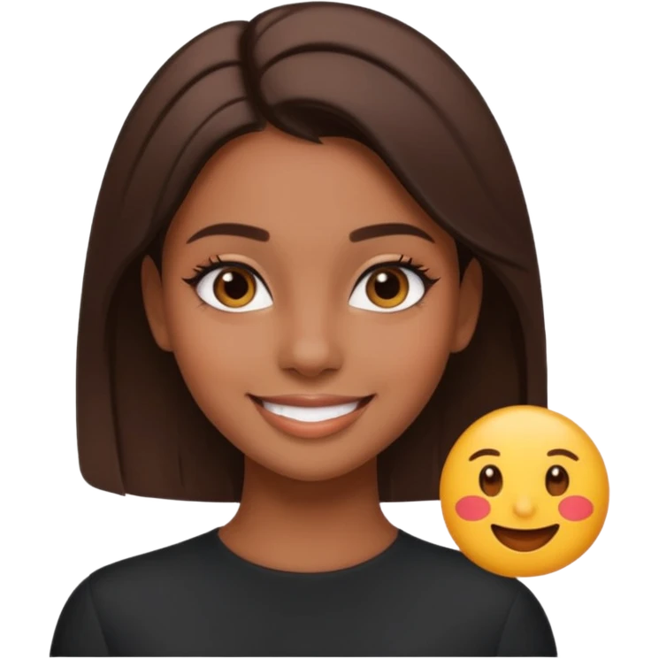 Hazme varios emojis aesthetic pero que sea de una chica morena aesthetic clean girl emoji