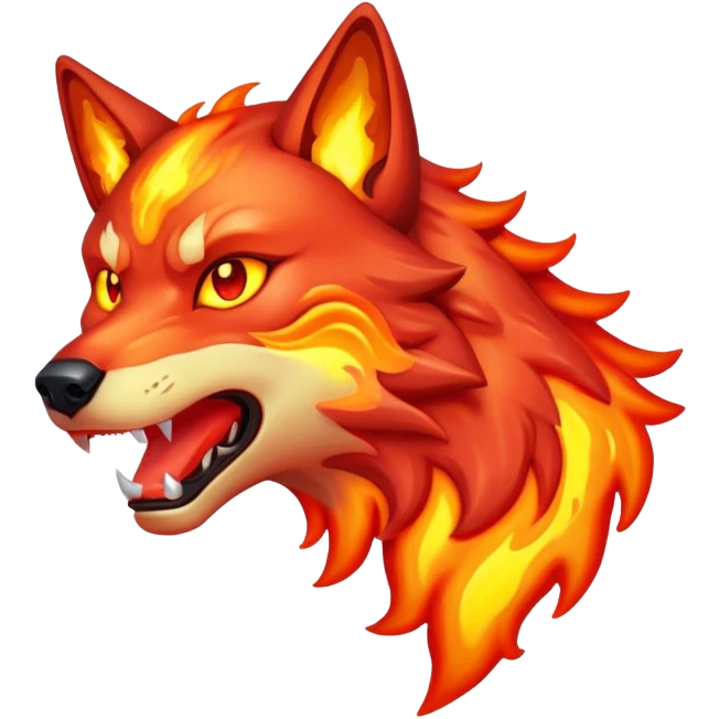 Lava Wolf emoji