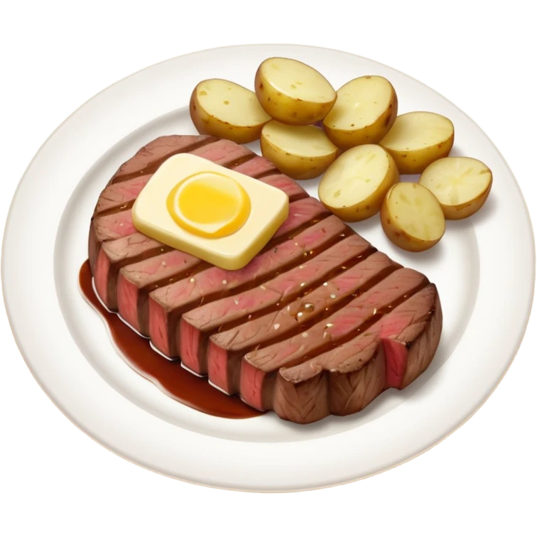 Steak and potatoes  emoji