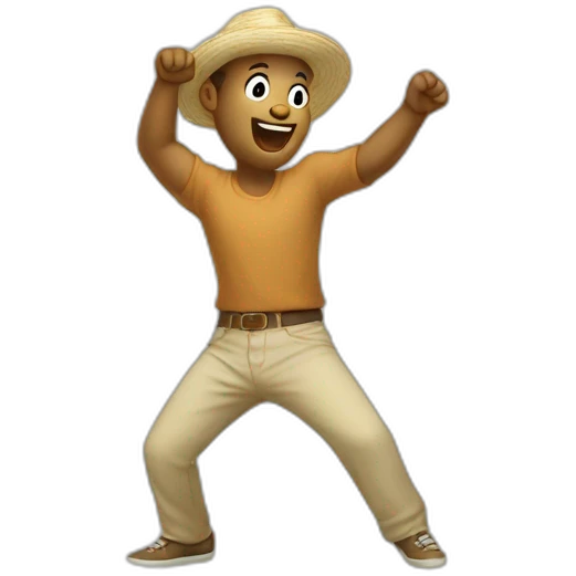 Westy bailando emoji