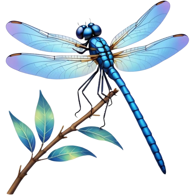 blue dragonfly emoji