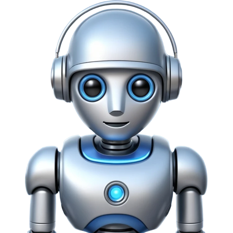 Robot assistant emoji