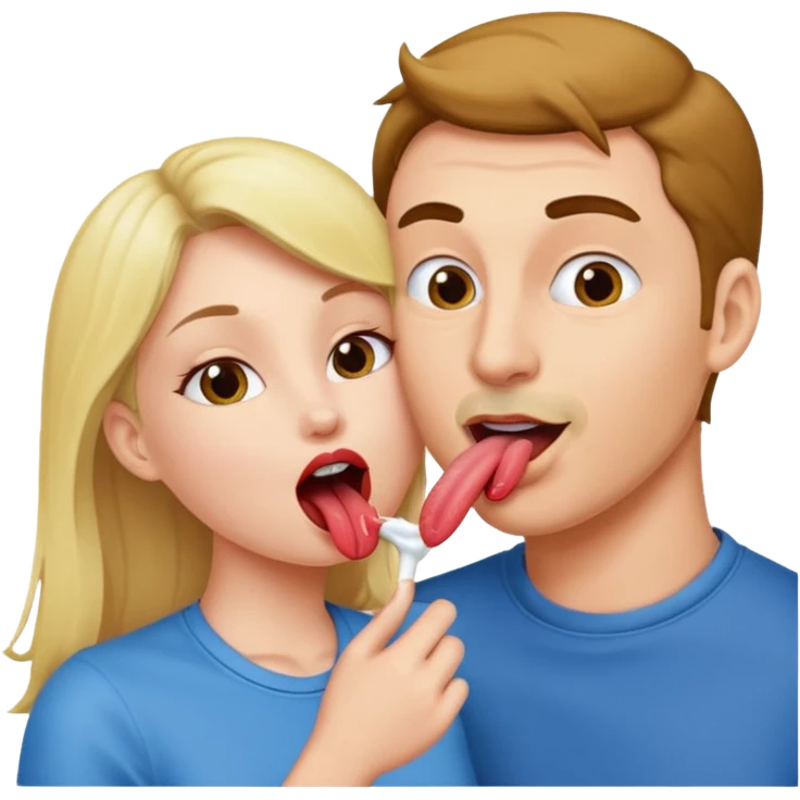 Man licking woman pussy emoji