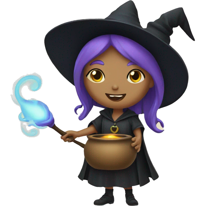 Witch casting a spell emoji