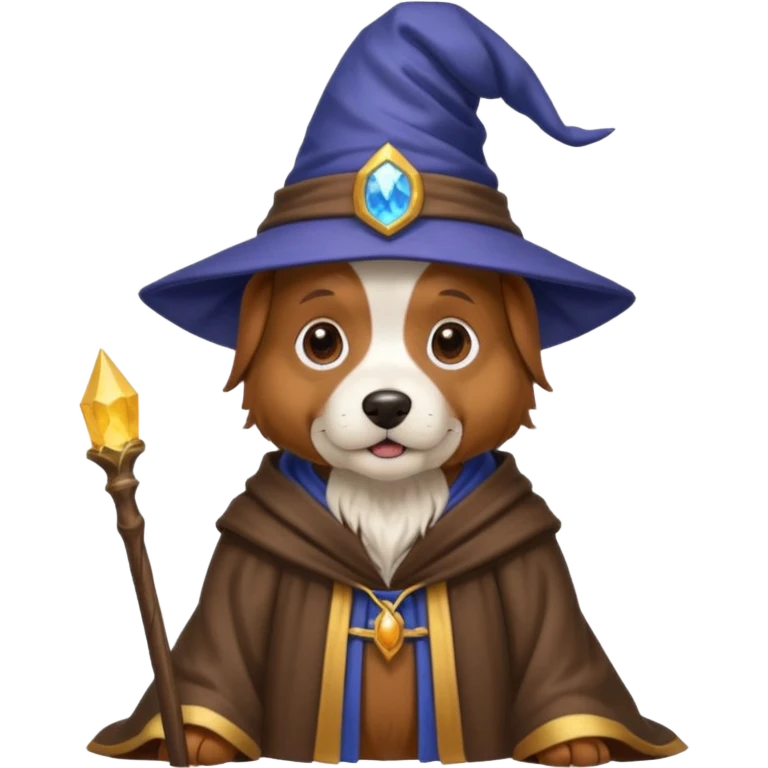 Dog wizard emoji