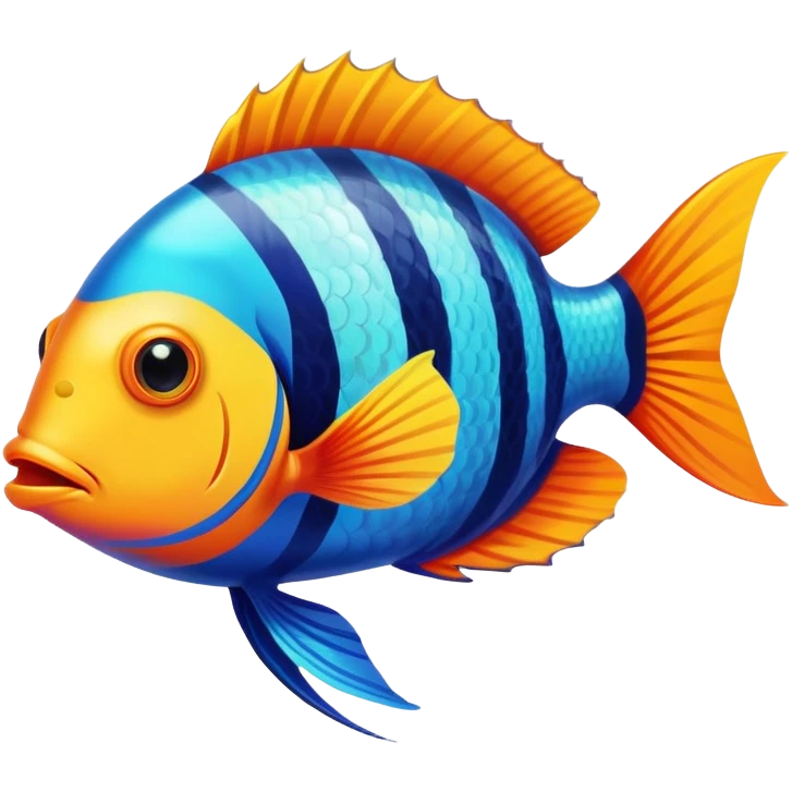 colorful tropical fish emoji