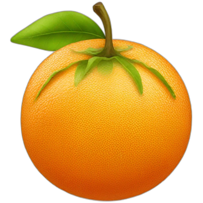 a juicy orange emoji