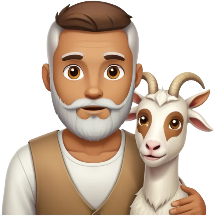 Man and goat emoji