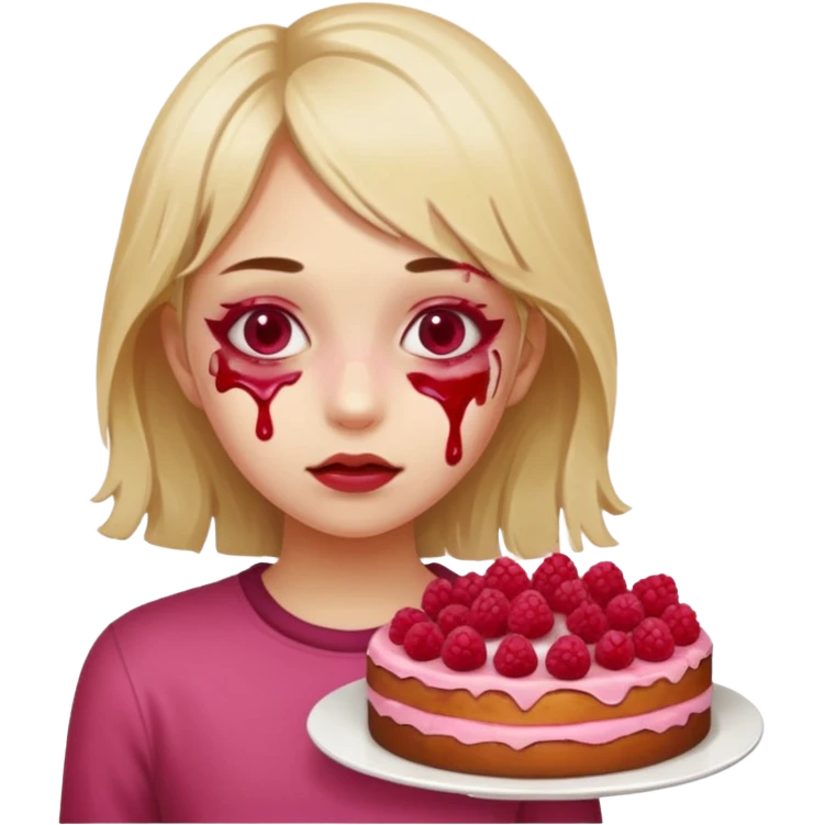 Raspberry torte human full body girl emoji