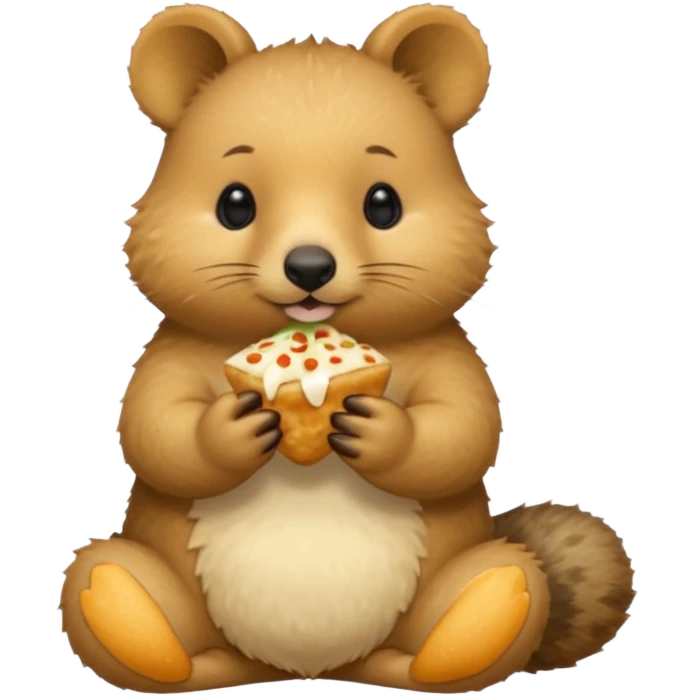 quokka eating Bánh Cuốn emoji