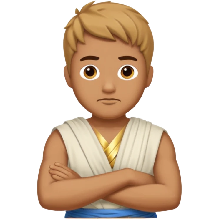 Ulysses from the Odyssey looking at me with crossed arms emoji