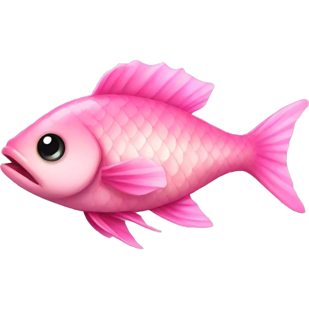 fish with pink bow emoji
