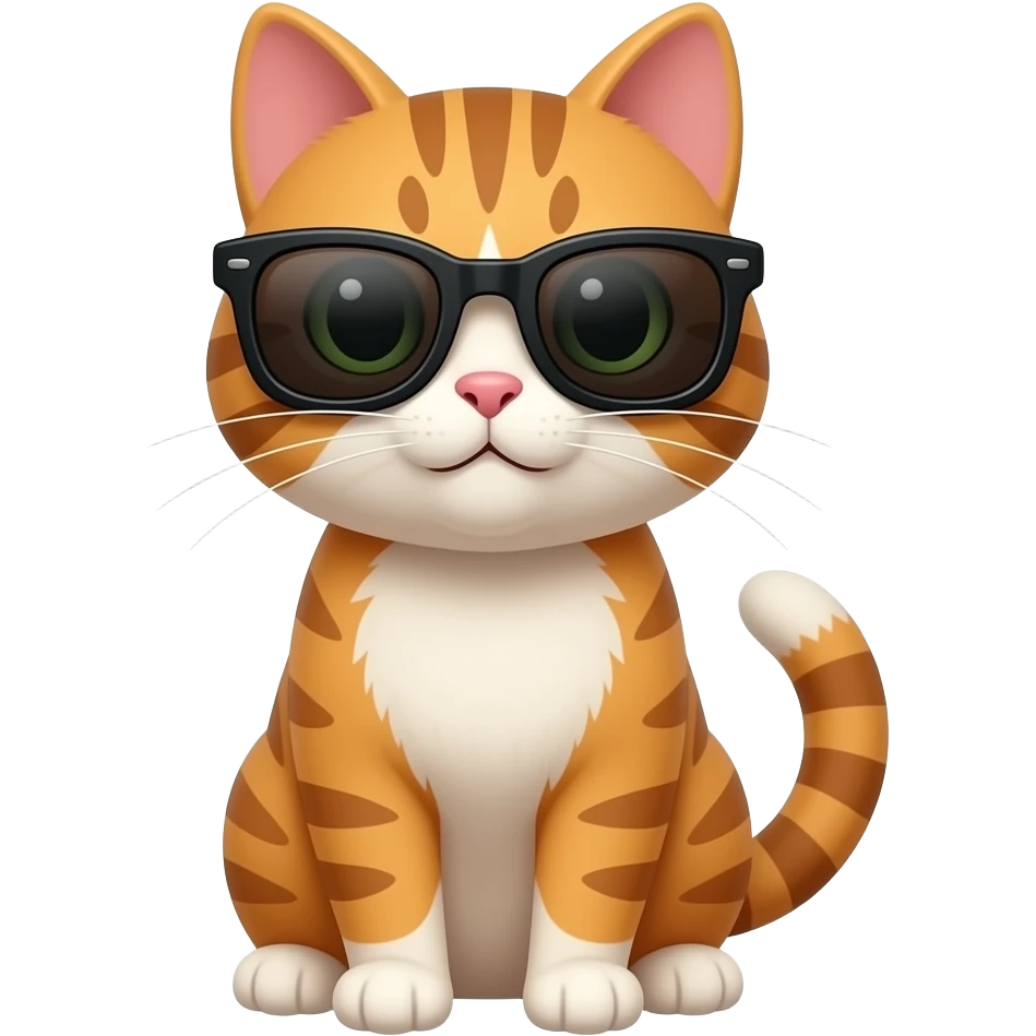 Cat wearing sunglasses emoji