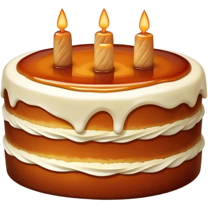 Basque cake emoji