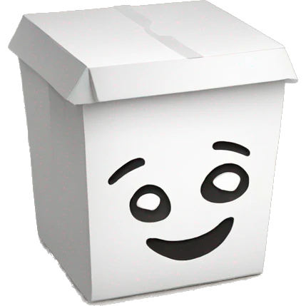 Styrofoam to-go box emoji