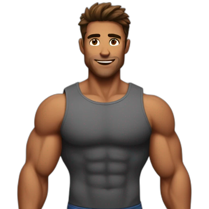 attractive muscular emoji
